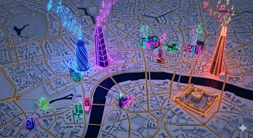 Live heat map of London nightlife